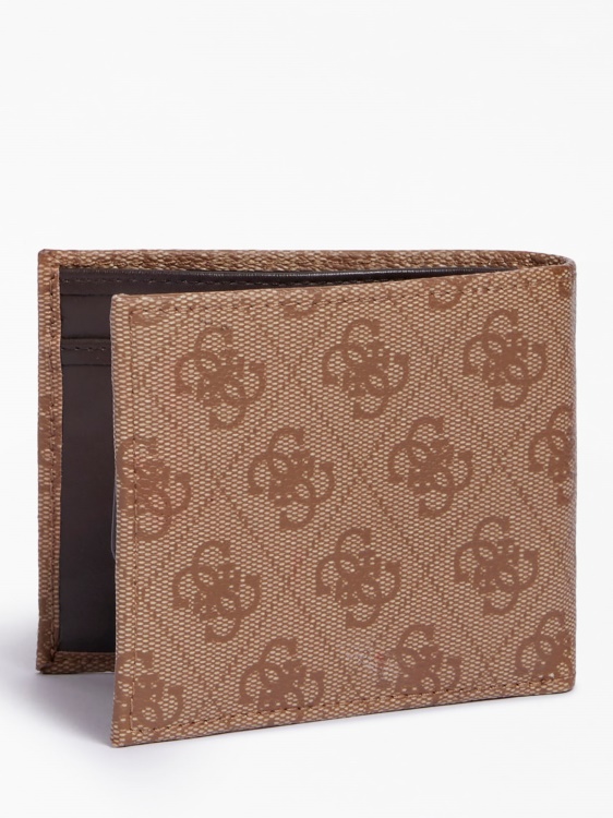 Guess кафяв портфейл с лого Vezzola 4g