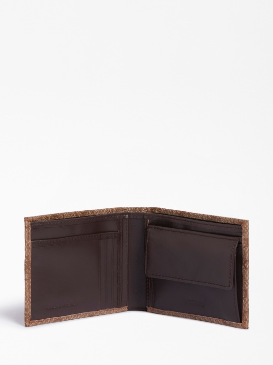 Guess кафяв портфейл с лого Vezzola 4g
