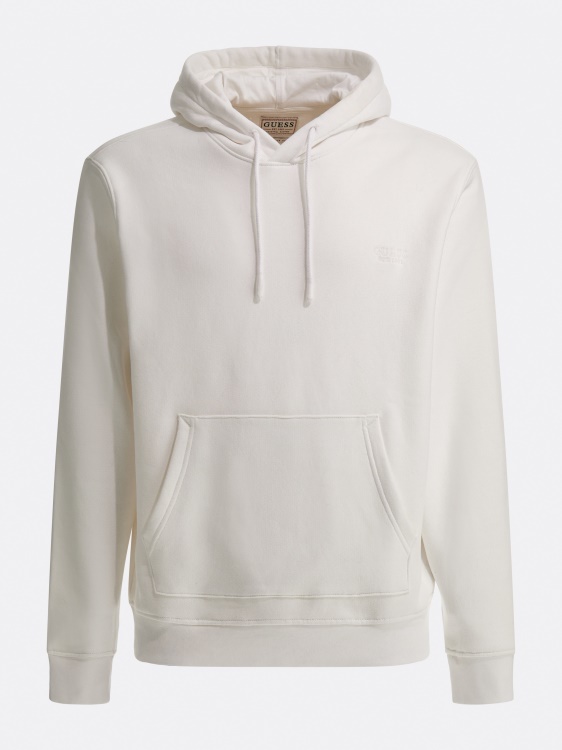 суичър с бяло лого отпред Guess