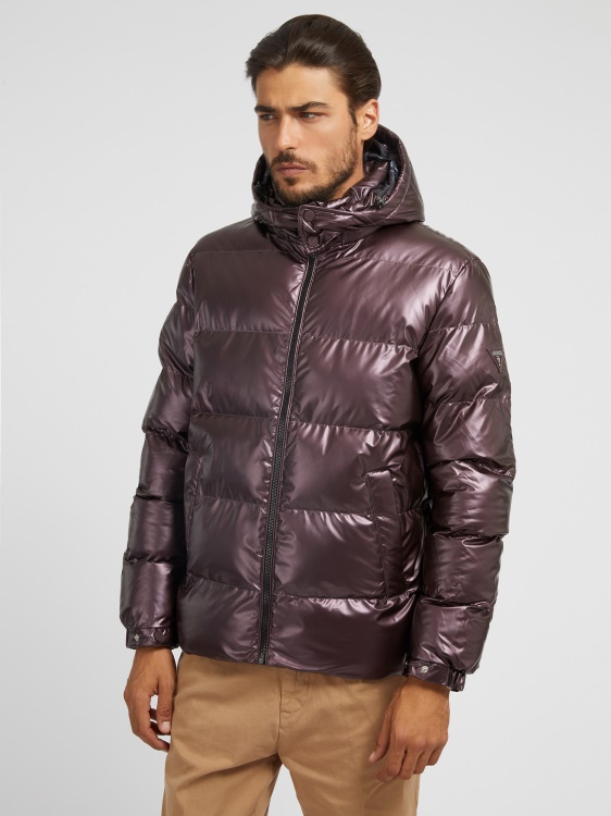 Guess розово златисто пуфче с метална визия