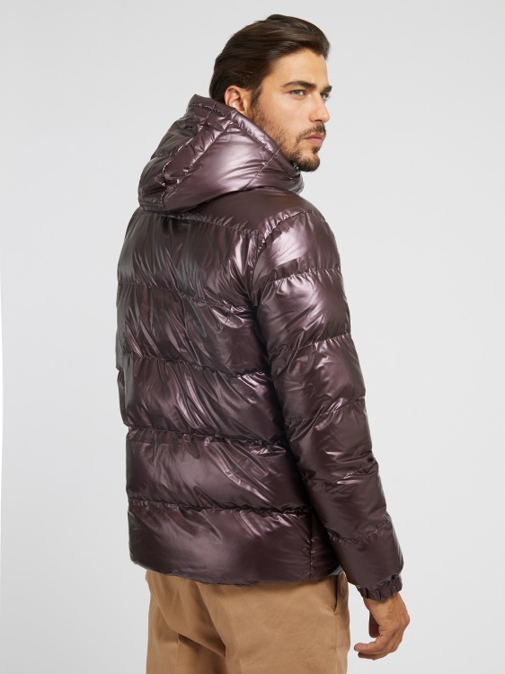 Guess розово златисто пуфче с метална визия