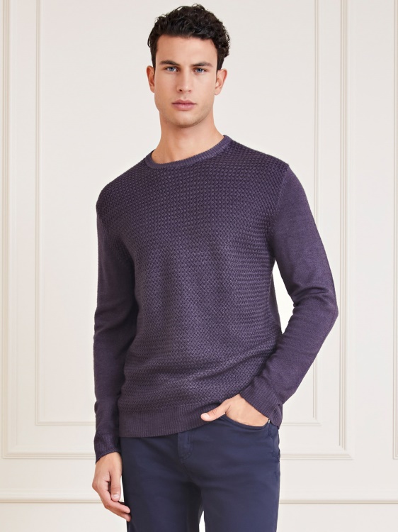 син вълнен пуловер Marciano Guess