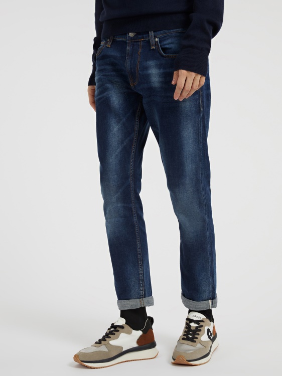 тънък дънков син панталон Guess