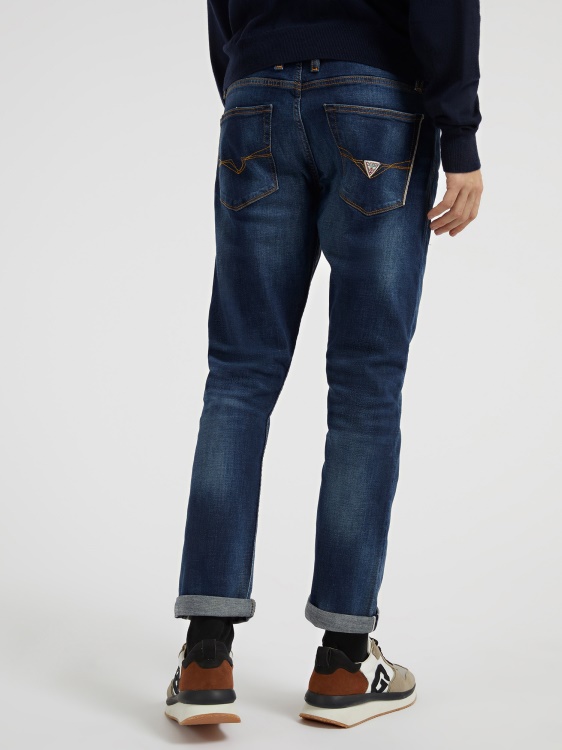 тънък дънков син панталон Guess