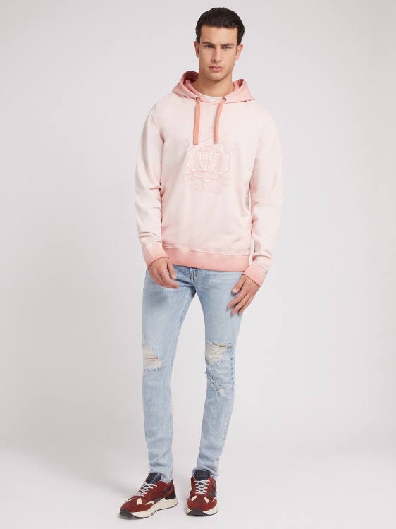 цветен градиентен суичър Guess Pink