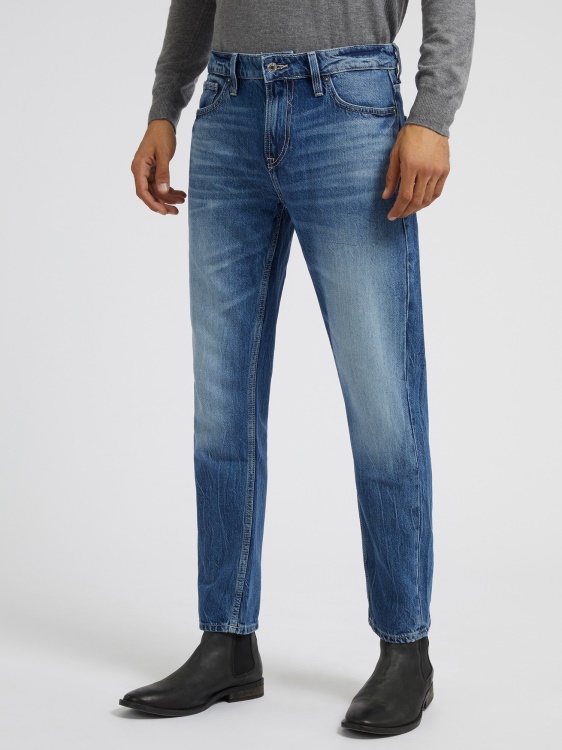 Guess Slim Fit Denim син панталон нова тенденция
