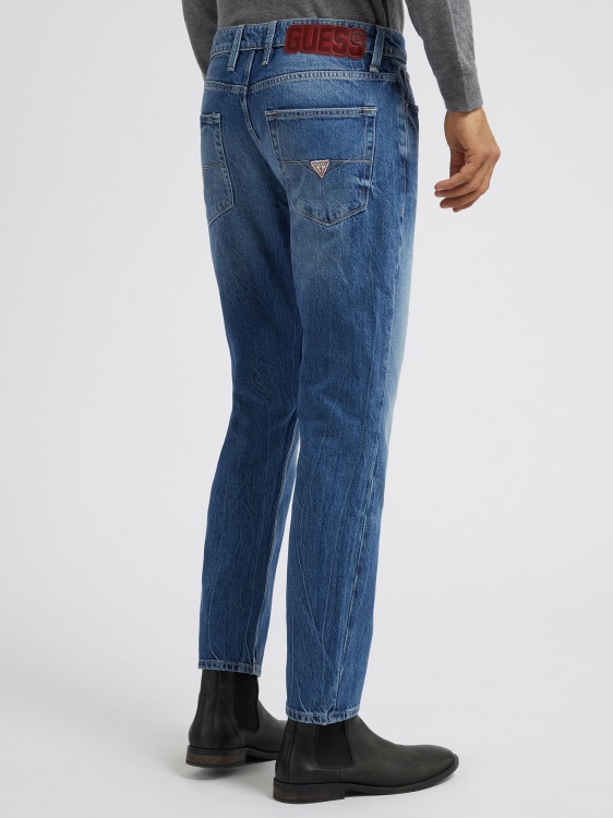 Guess Slim Fit Denim син панталон нова тенденция
