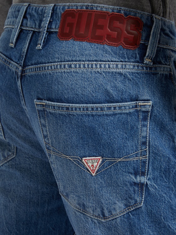 Guess Slim Fit Denim син панталон нова тенденция