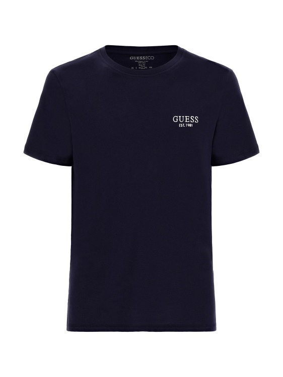 синя тениска с щампа Guess Back
