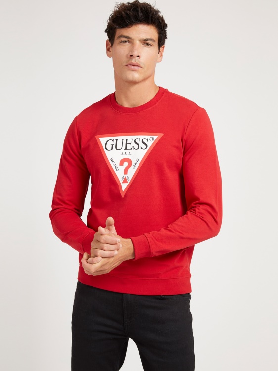 суичър с лого на Guess Triangle