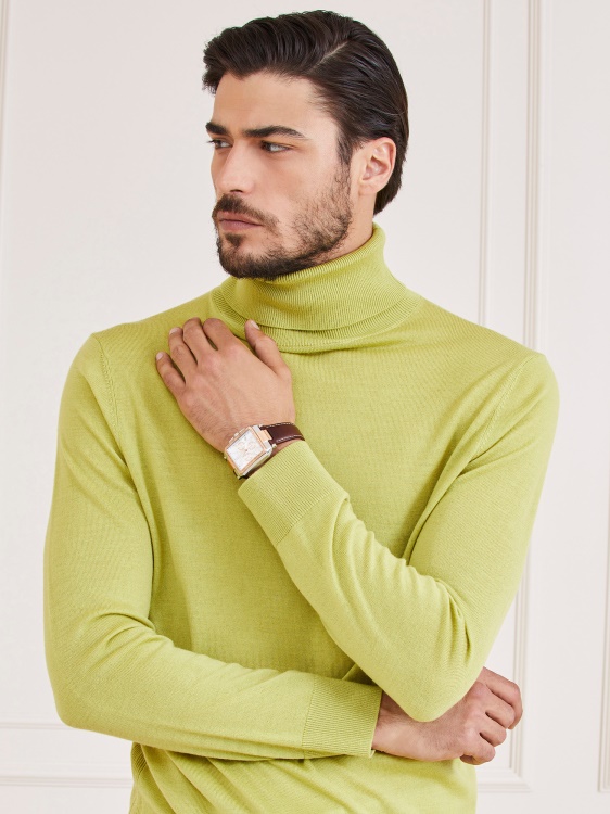 зелен вълнен пуловер Marciano Guess