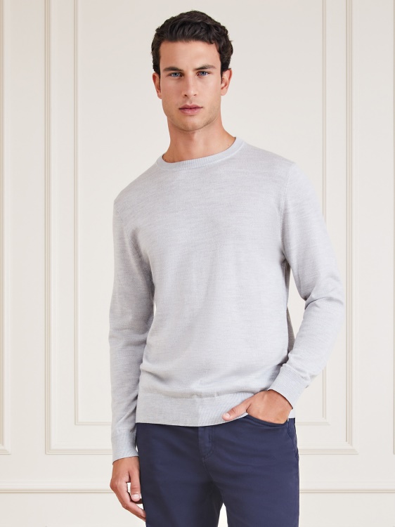 сив вълнен пуловер Marciano Multi Guess