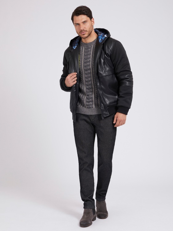 черен стандартен дънков панталон Guess