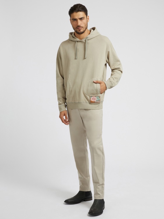 сив суичър с щампа Guess Back