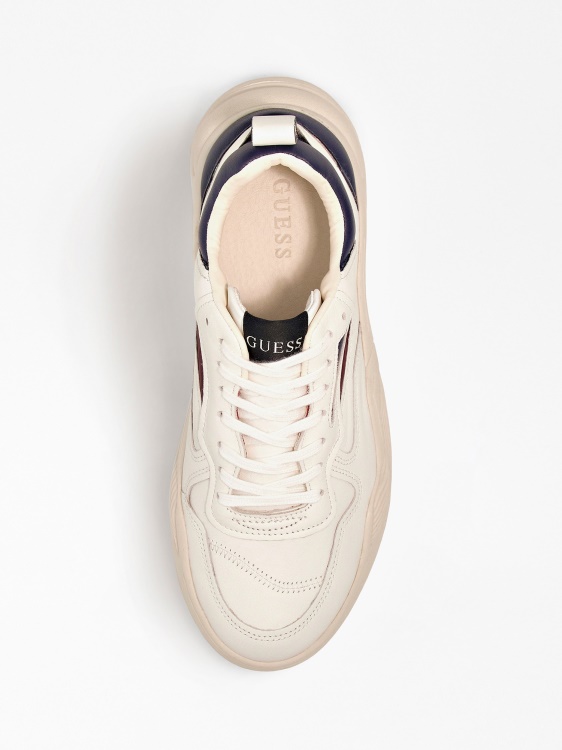 бели кожени маратонки Bassano Guess