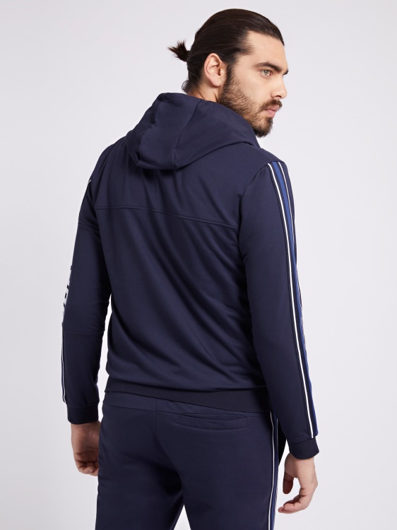 суичър със странично лого Guess Blue