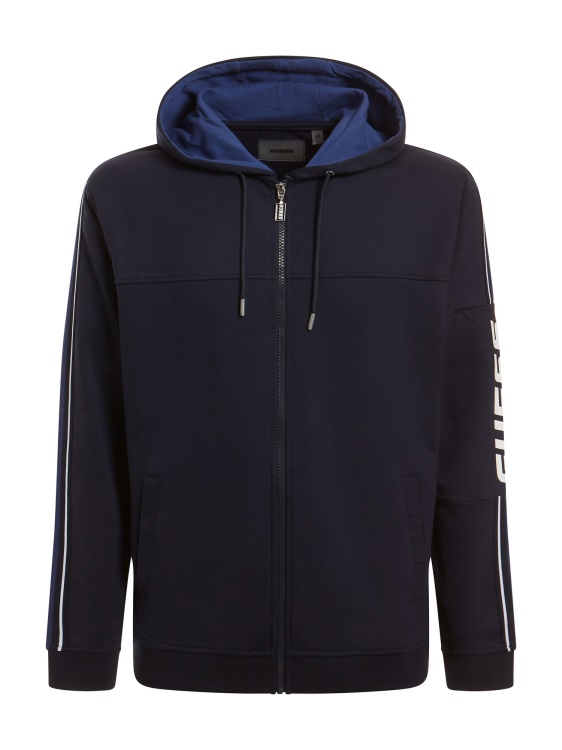 суичър със странично лого Guess Blue