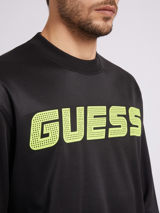 преден суичър с лого черен Guess