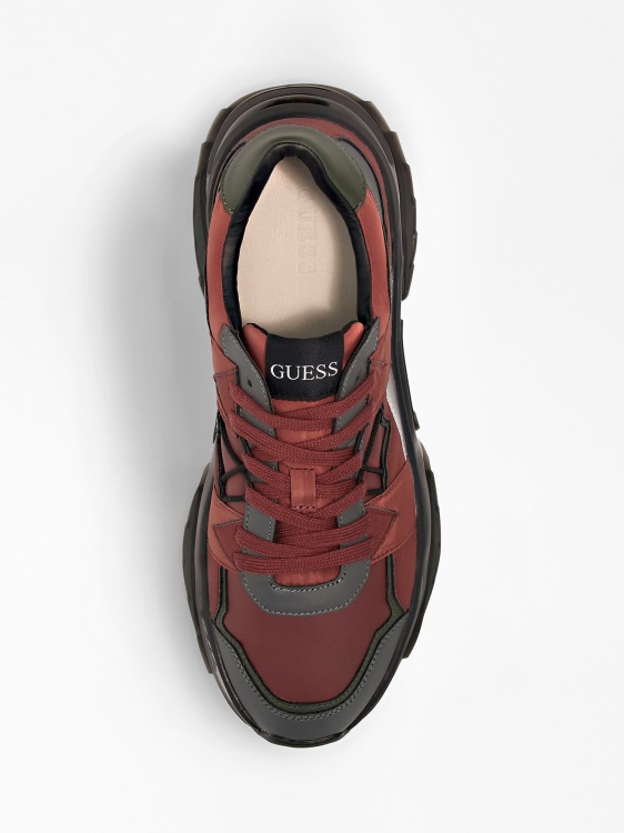 Guess технически найлонови маратонки Massa червени