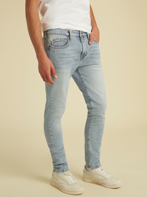 светлосин тънък дънков панталон Guess