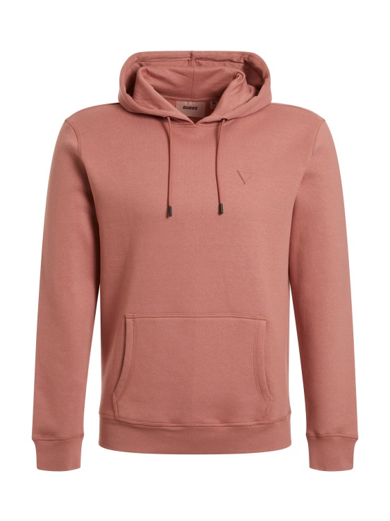червен суичър с качулка Guess