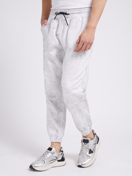 изтъркан панталон бял Guess