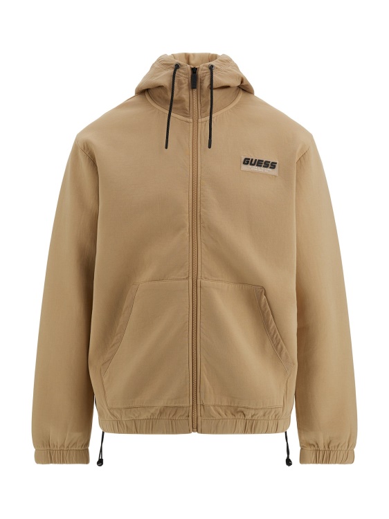 суичър с кръпка отпред Guess бежов