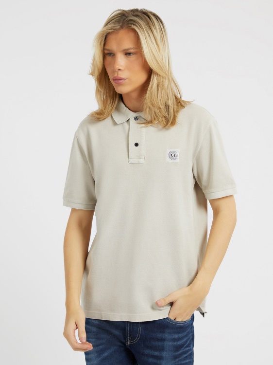 сива класическа поло тениска Guess