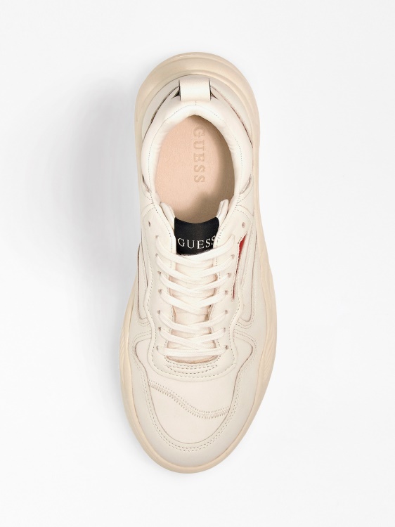 кожени маратонки Bassano Guess бели