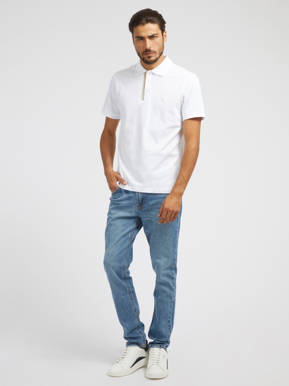 нов син дънков панталон с тесен крой Guess
