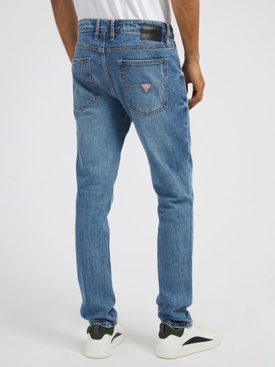 нов син дънков панталон с тесен крой Guess