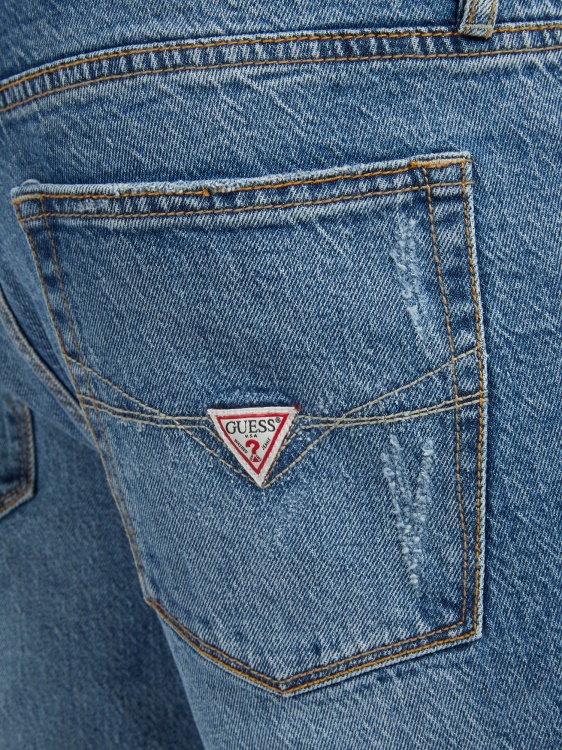 нов син дънков панталон с тесен крой Guess