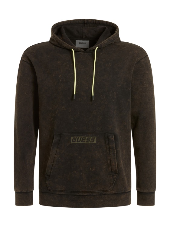 зелен избелен суичър с ефект Guess