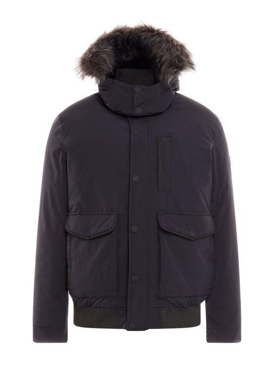Guess сив истински пух