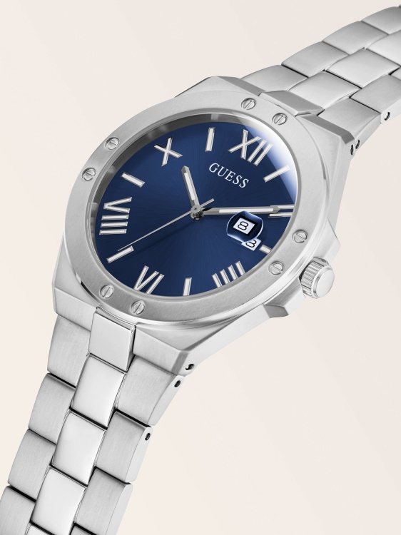 черен аналогов часовник Guess от неръждаема стомана