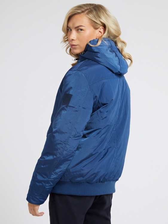 Guess найлонов пуф син