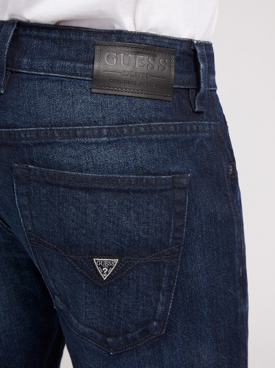 сини тесни дънкови шорти Guess