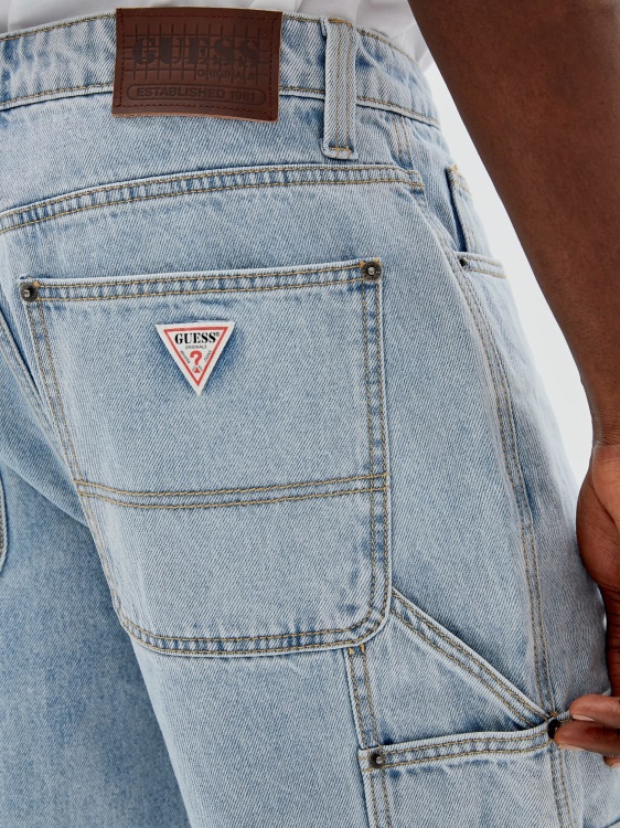 сини дънкови шорти Guess