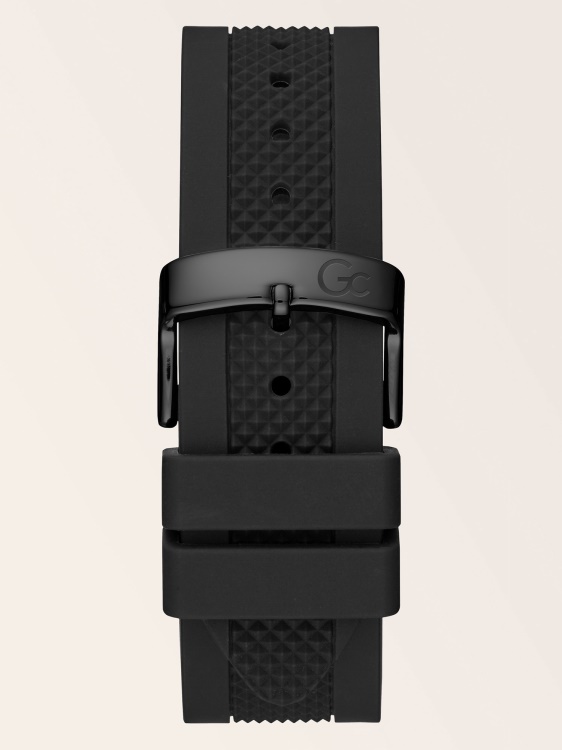 черен Gc силиконов часовник хронограф Guess