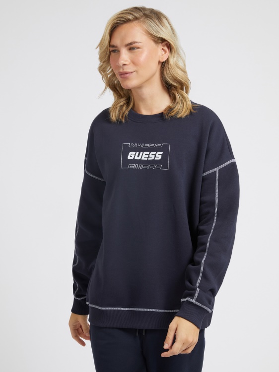 син суичър с предно лого Guess нова тенденция