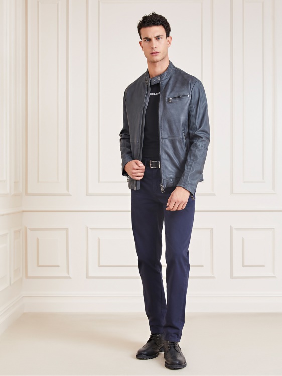 Marciano естествена кожа Biker Guess черен