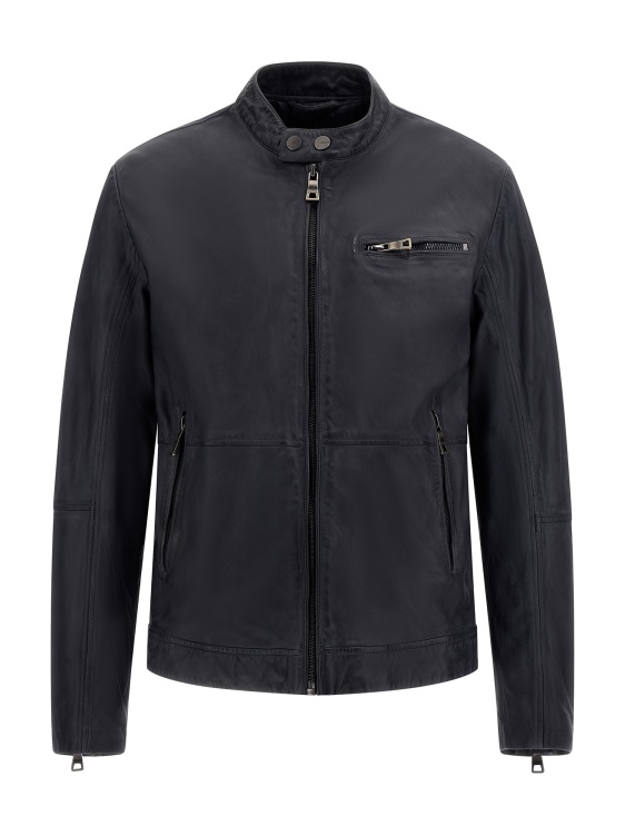 Marciano естествена кожа Biker Guess черен