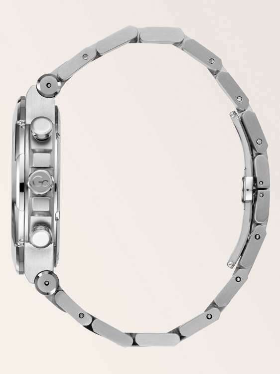 черен часовник Gc стоманен хронограф Guess