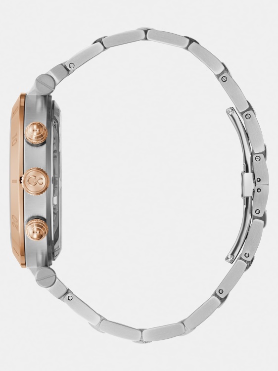 Gc стоманен хронограф часовник Guess сребро