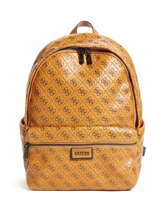 кафява раница с лого Vezzola 4g Guess