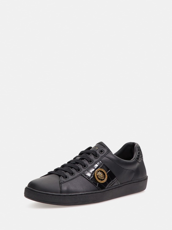 Guess черни маратонки Nola с детайли на лъв