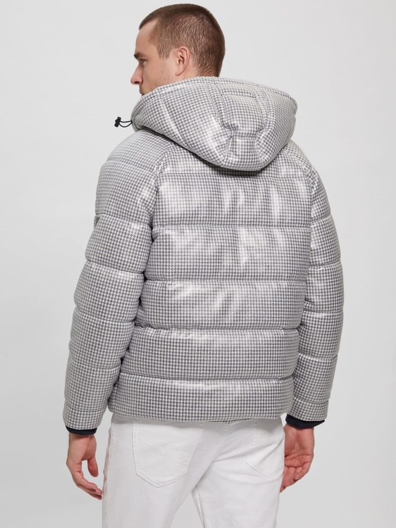 Guess Puffer синьо мулти с покритие от хрътка зъбка