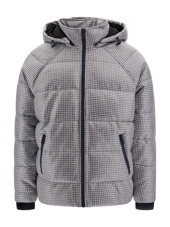 Guess Puffer синьо мулти с покритие от хрътка зъбка
