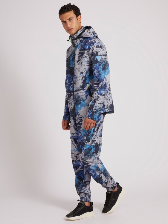 Guess карго панталон с многоцветен принт