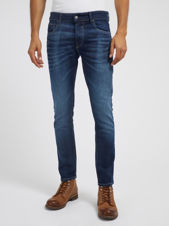 тесни дънкови панталони Guess Blue Trend
